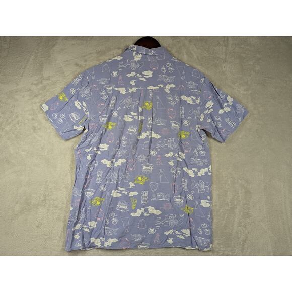 Her Universe Spirited Away Studio Ghibli Blue Woven Button-Up Size Small - Picture 7 of 7